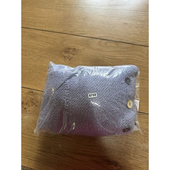 Soft Surroundings Breakwater Tunic Sweater Women Sz Medium Purple Knit Cowl Neck - Picture 12 of 12